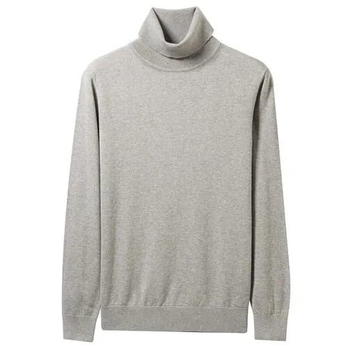 Men Sweaters Knitted Sweater Men 100% Cotton Slight Stretechy Soft Blusa