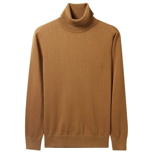 Men Sweaters Knitted Sweater Men 100% Cotton Slight Stretechy Soft Blusa