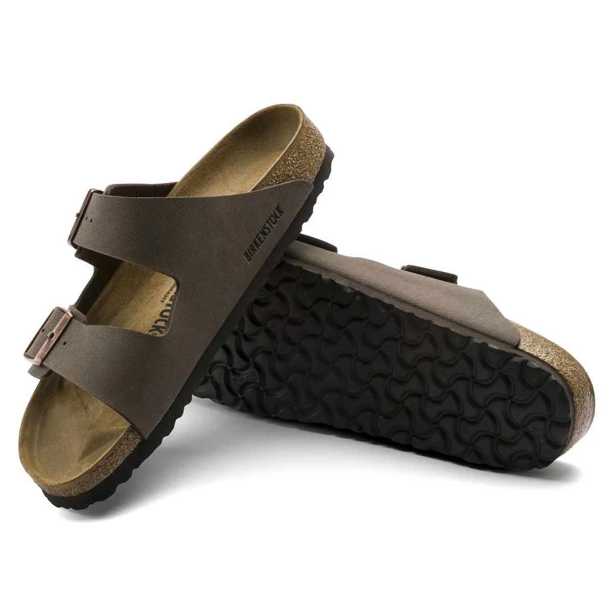 Men's Birkenstock Arizona Mocha Birkibuc - BIRK-151181
