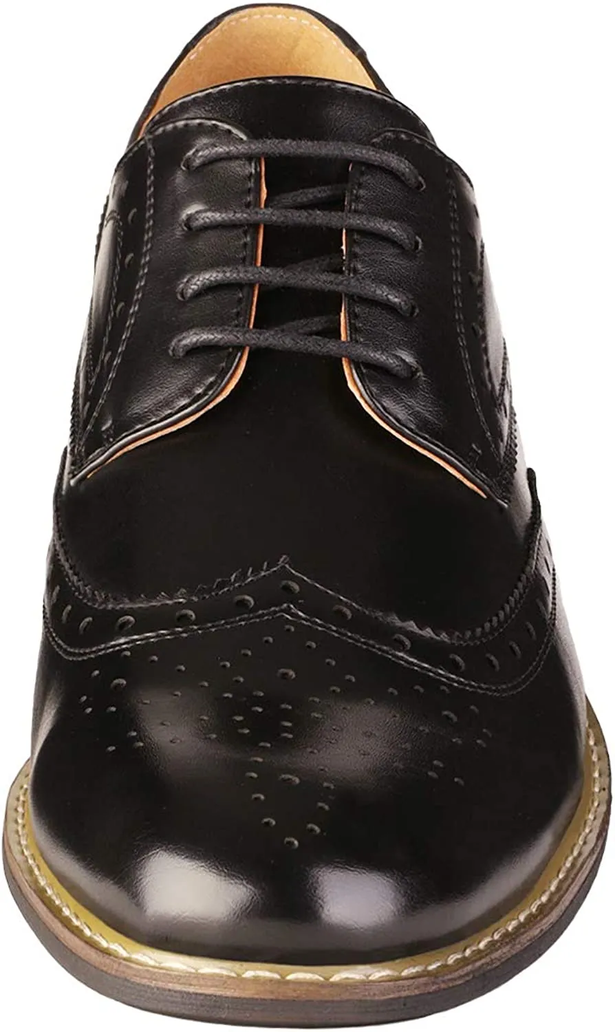Men's Classic Formal Italy Oxford Wingtip Lace Up Dress Shoes
