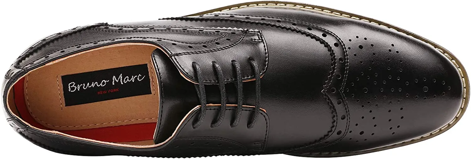 Men's Classic Formal Italy Oxford Wingtip Lace Up Dress Shoes