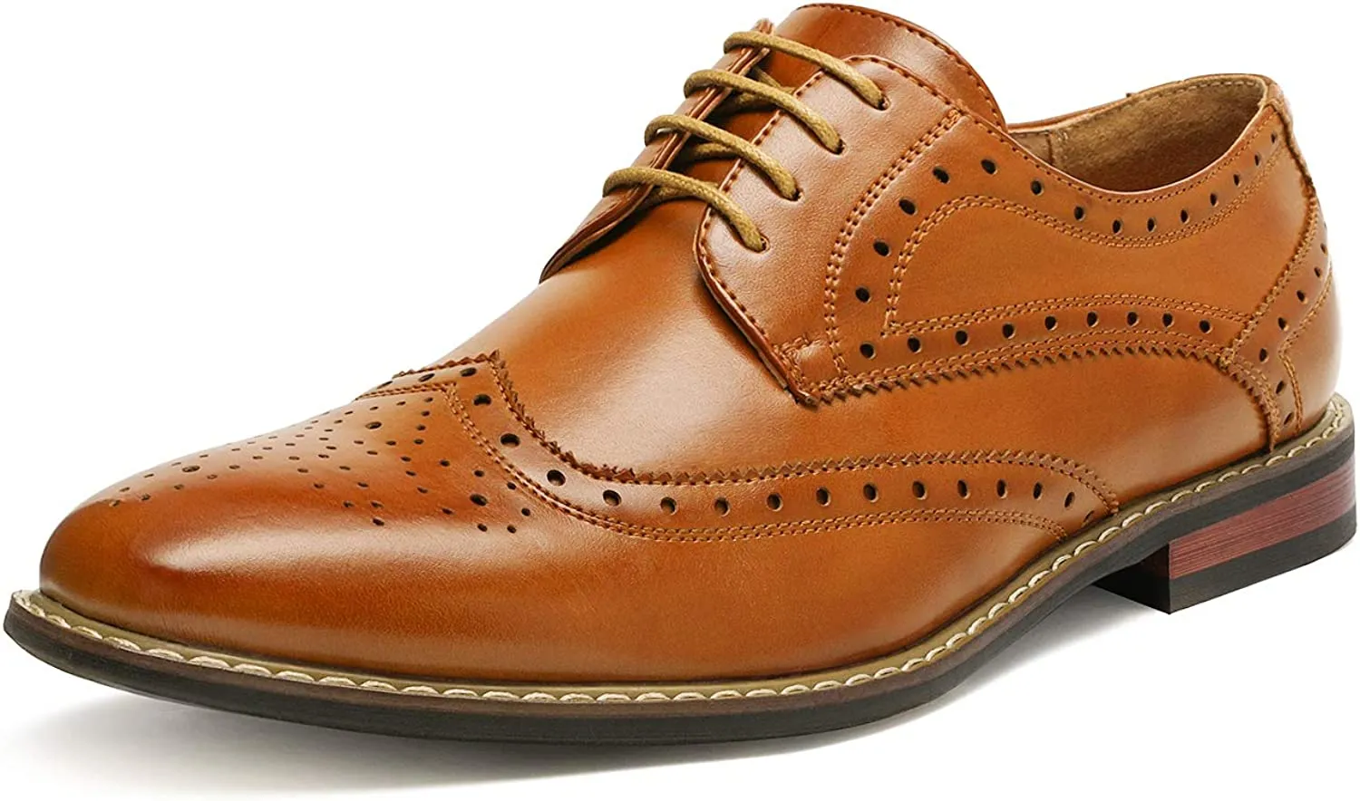 Men's Classic Formal Italy Oxford Wingtip Lace Up Dress Shoes