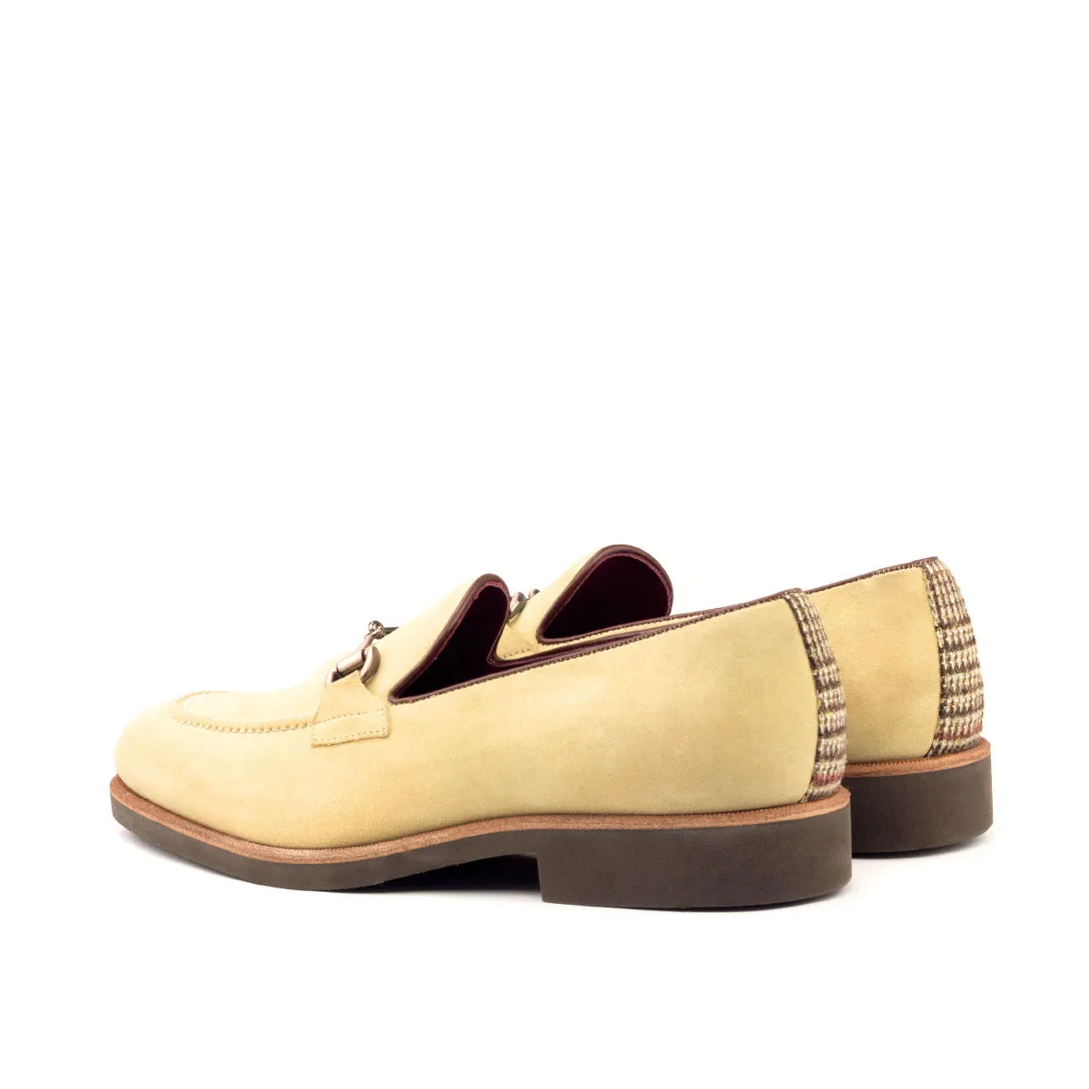 Men's Loafer Leather Shoes Wide Plus Size Brown 2706