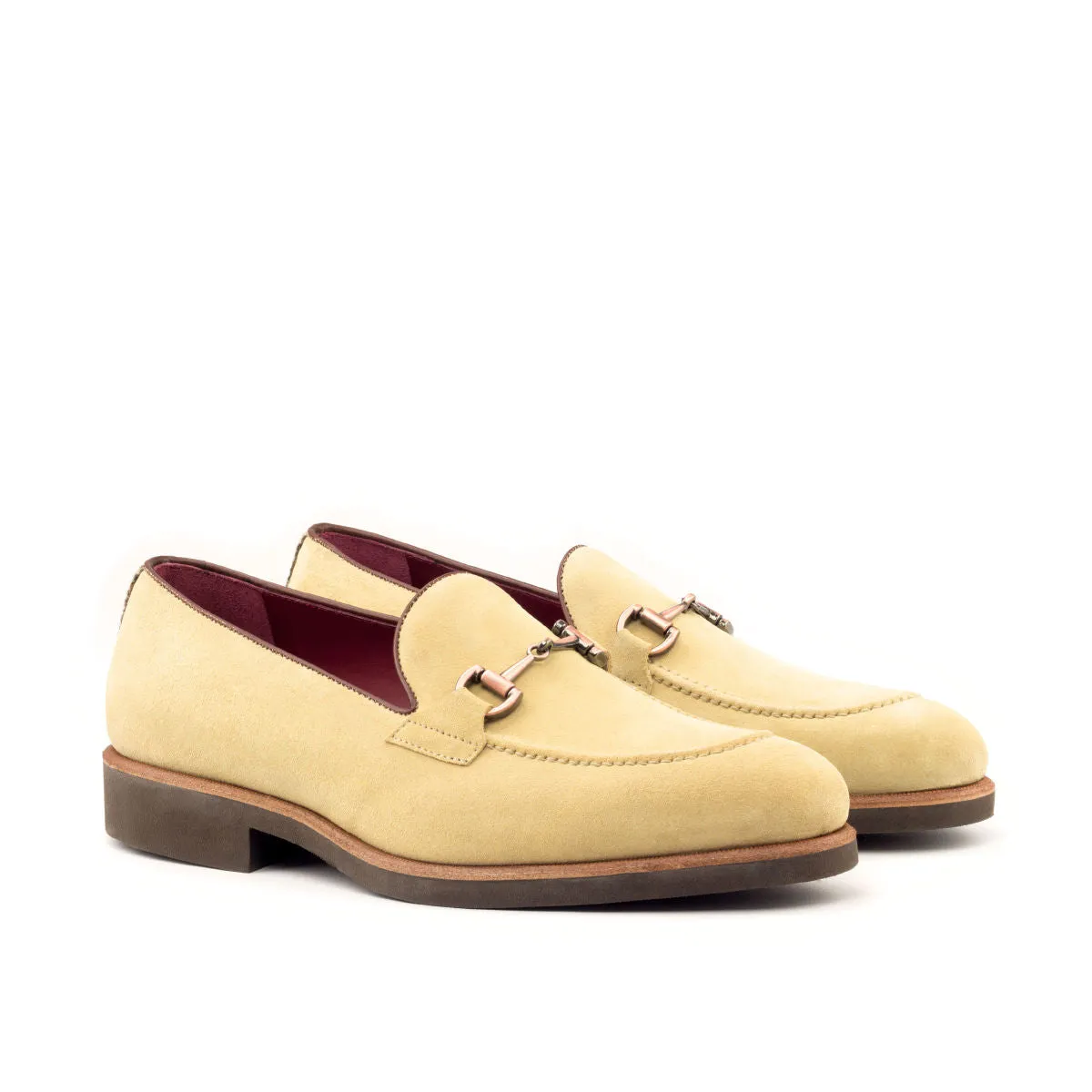 Men's Loafer Leather Shoes Wide Plus Size Brown 2706