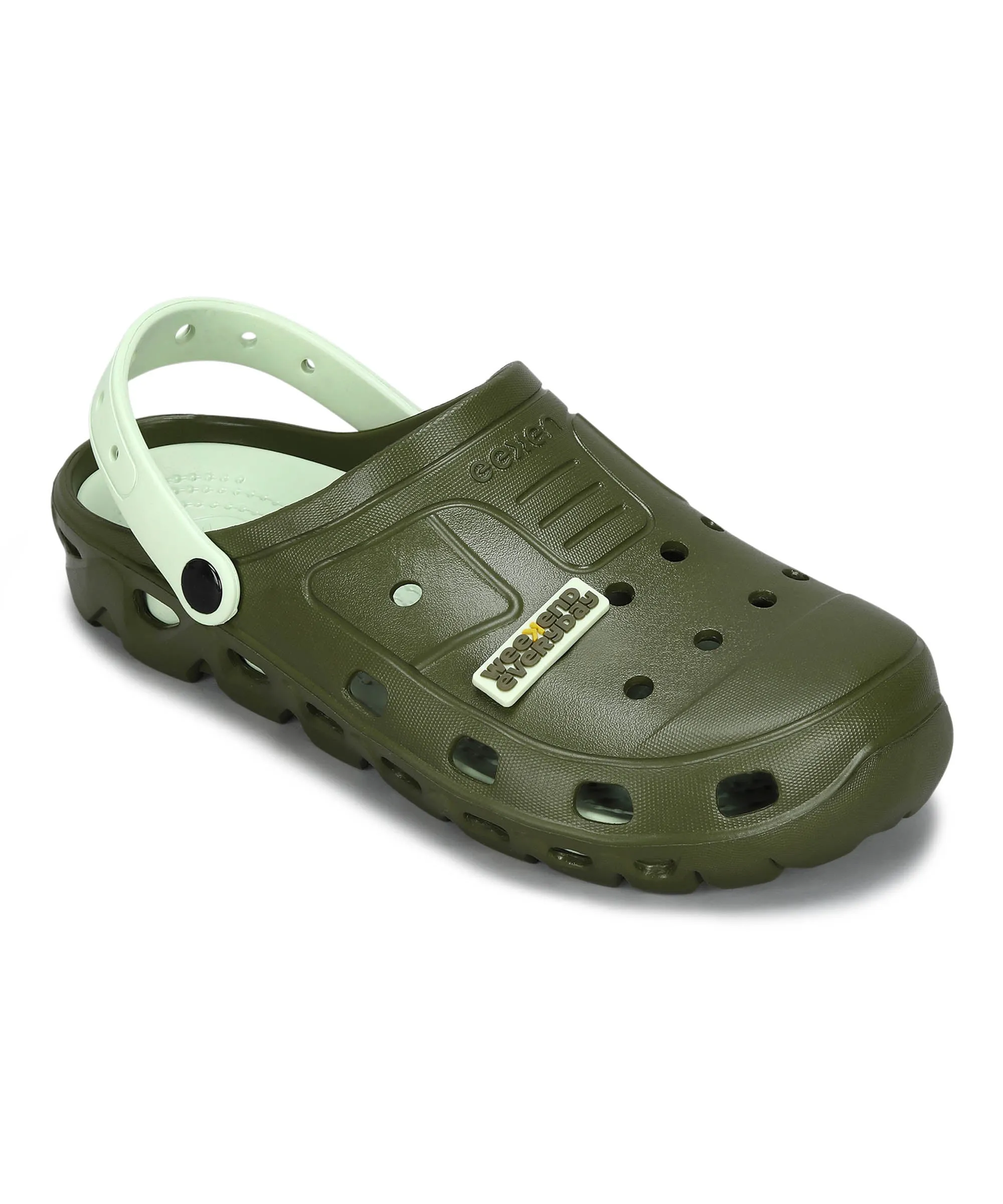 Men's Slip-on Pastel Green Sandals for Men | Comfortable Sole & Durable