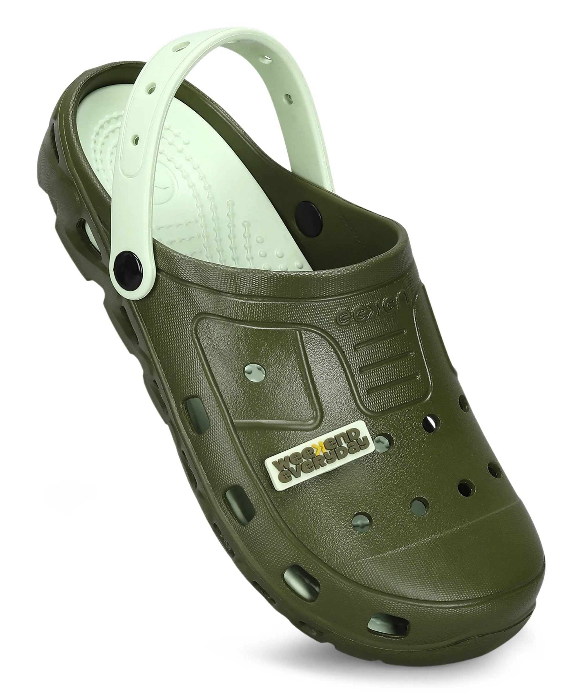 Men's Slip-on Pastel Green Sandals for Men | Comfortable Sole & Durable