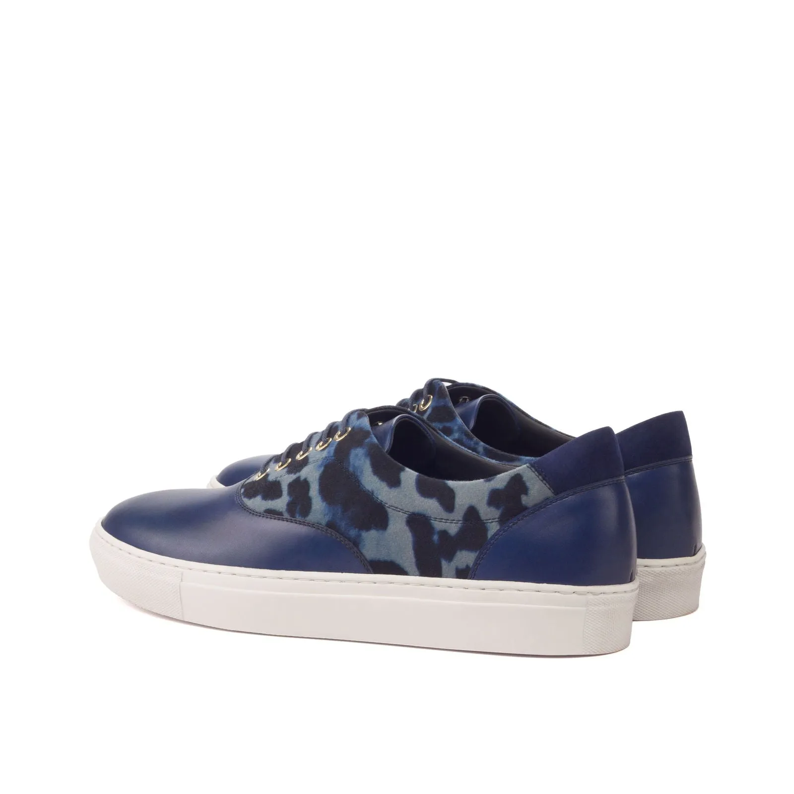 Men's Top Sider Leather Sneakers Wide Plus Size Blue 3340
