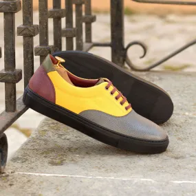 Men's Top Sider Sneakers Wide Plus Size Yellow 5219