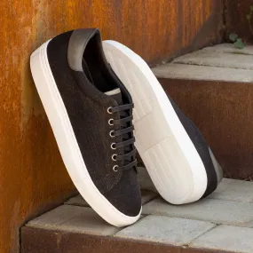 Men's Trainers Wide Plus Size Black 3487