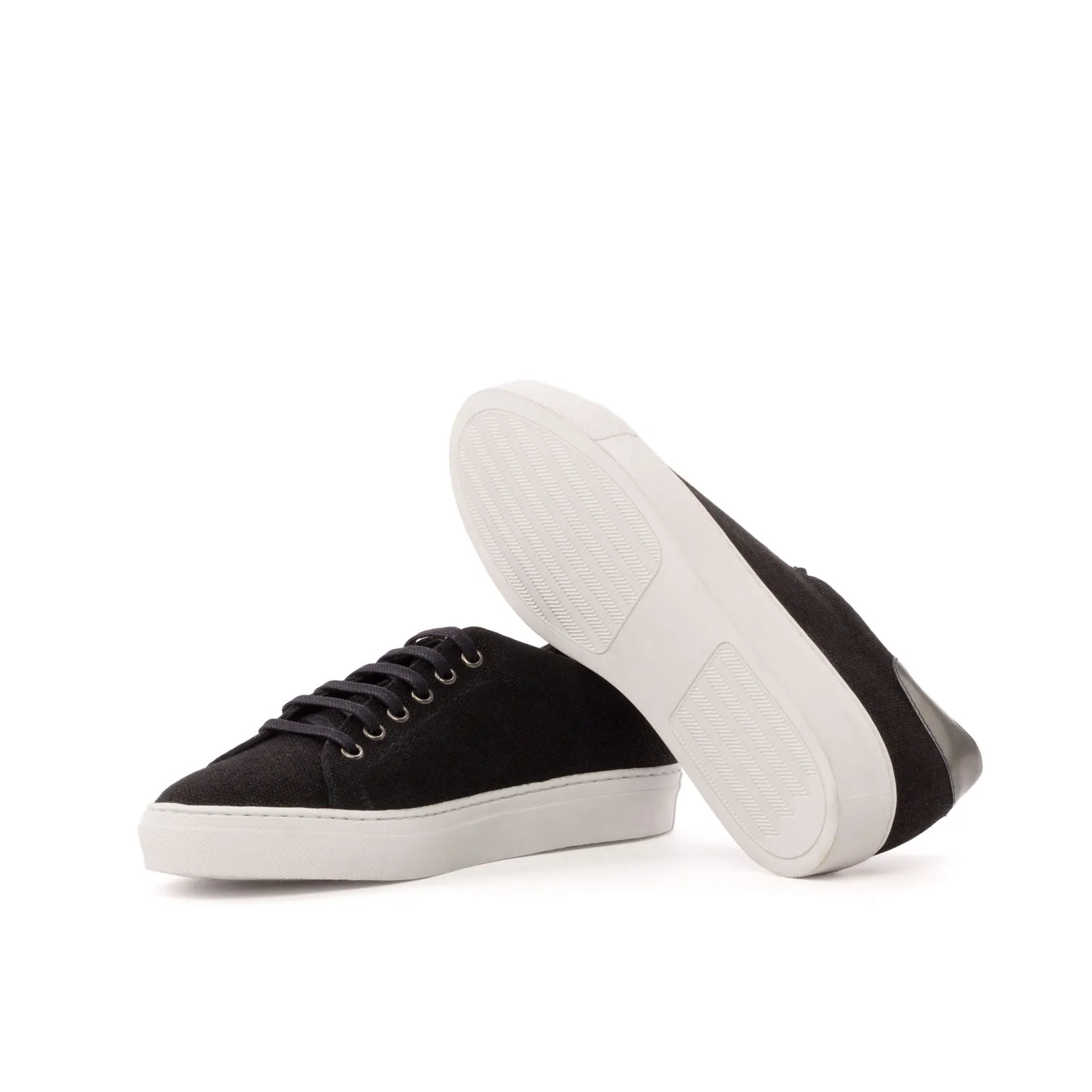 Men's Trainers Wide Plus Size Black 3487