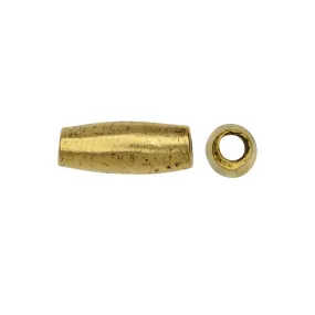 Metal Bead, Double Cone 4x11mm, Antiqued Gold by Nunn Design (2 Pieces)