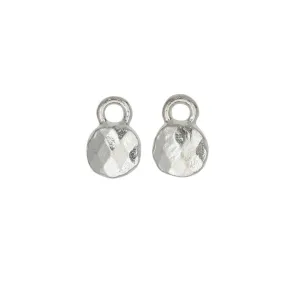 Metal Charm, Faceted Circle 6mm, Bright Silver, by Nunn Design (2 Pieces)