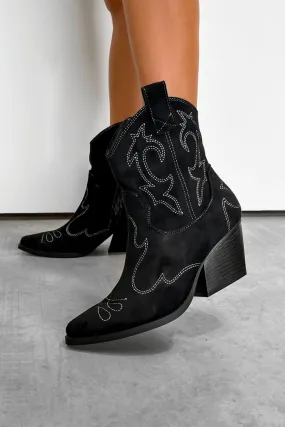 MICHIGAN Cowboy Western Boots - Black