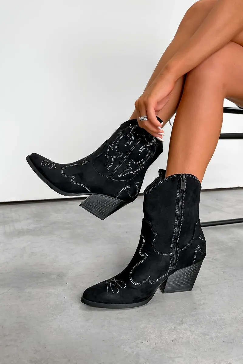 MICHIGAN Cowboy Western Boots - Black
