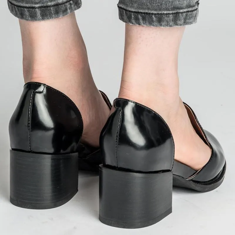 Mid-heel Women's Slip On Comfort Pump Shoes