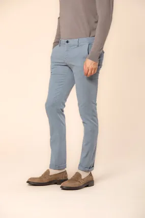Milano City String pantalone chino uomo in gabardina extra slim fit