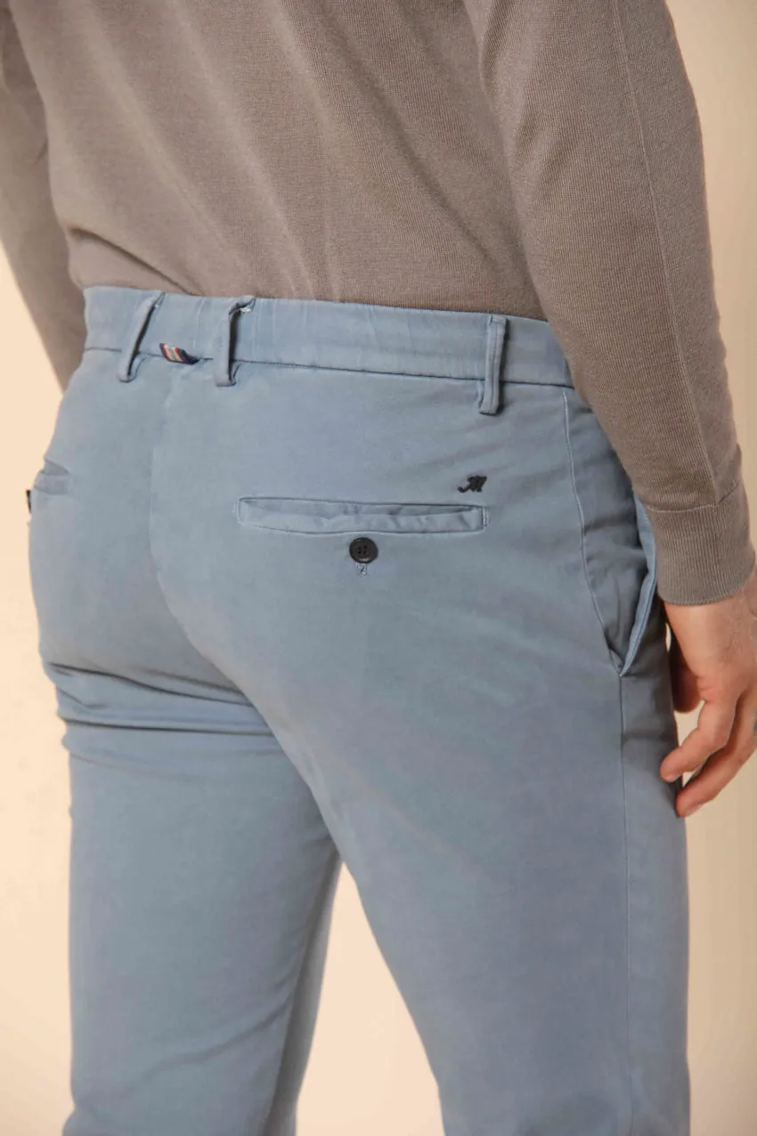 Milano City String pantalone chino uomo in gabardina extra slim fit