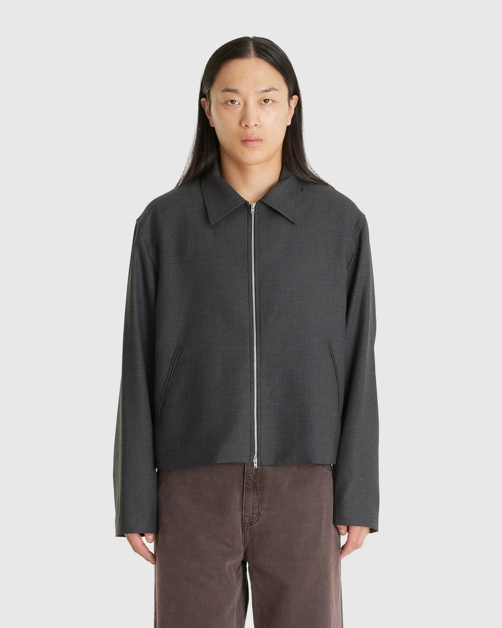 Mini Jacket Premium Charcoal Office Wool