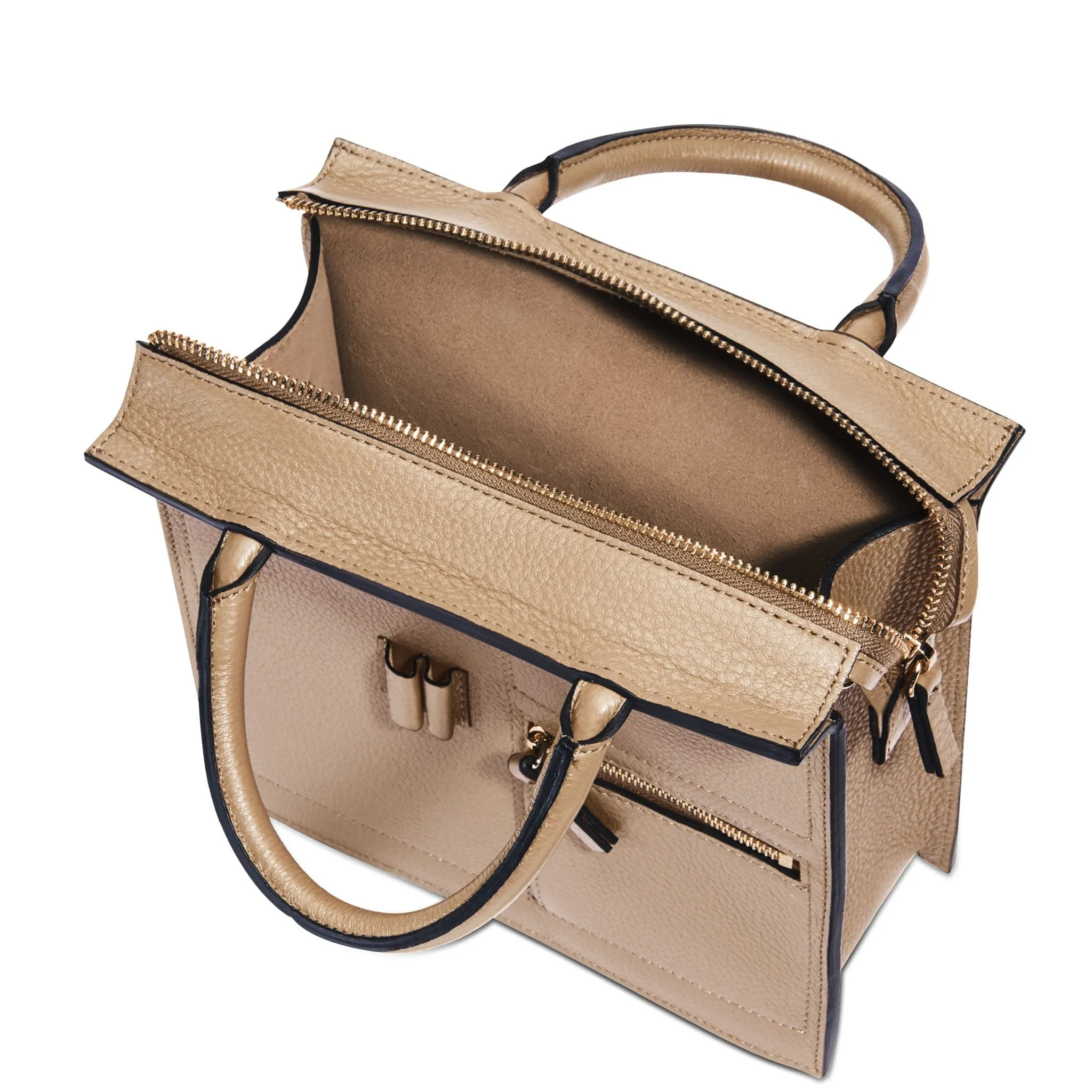 Mini Kit Zip Satchel - Sand