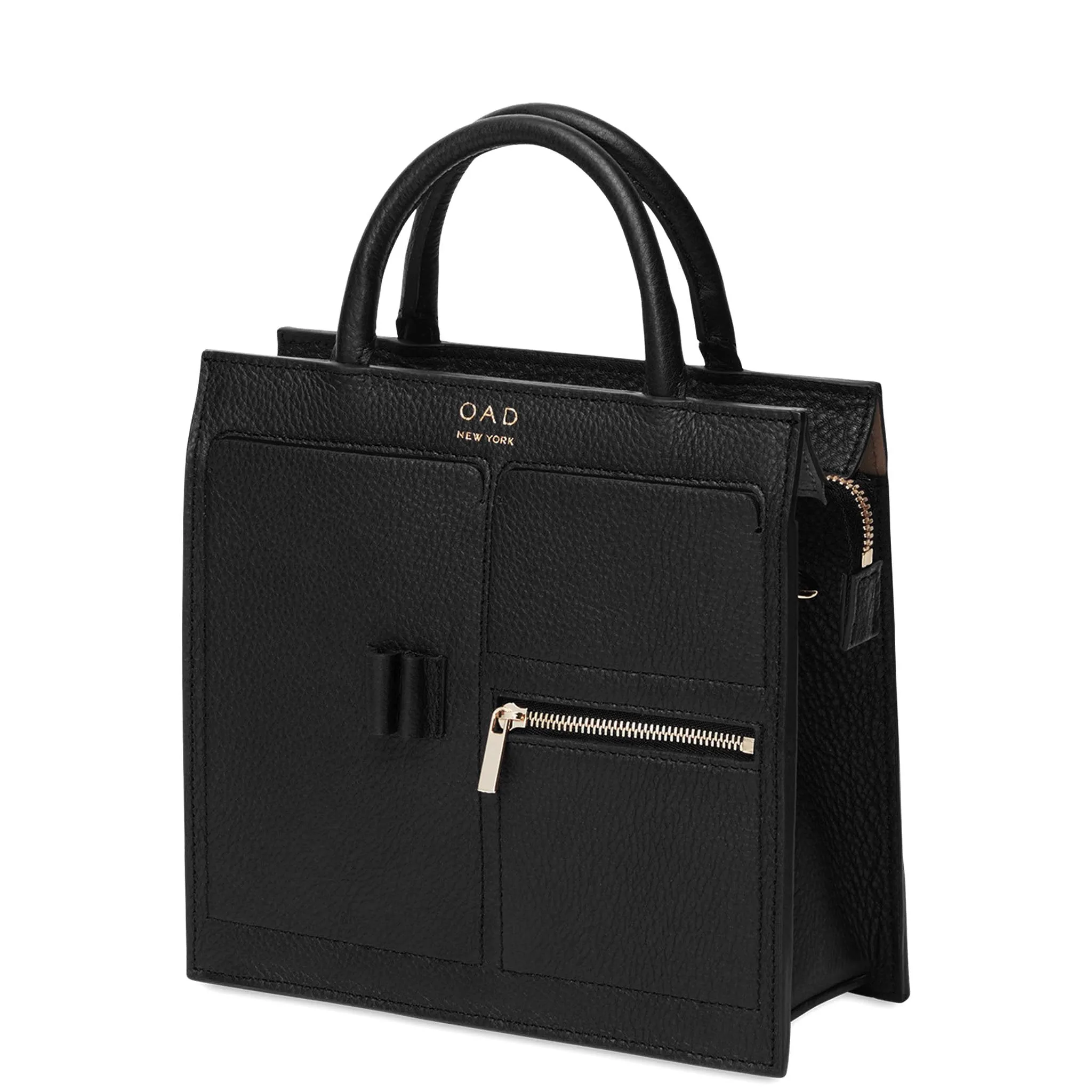 Mini Kit Zip Satchel - True Black