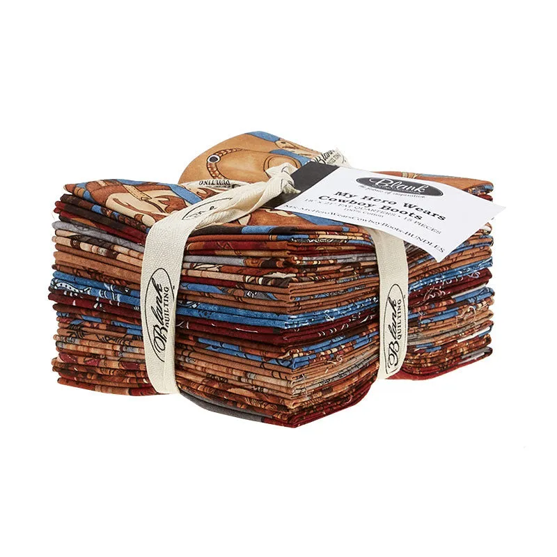 My Hero Wears Cowboy Boots Favorites Fat Quarter Bundle