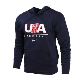 Navy Legacy Logo Therma Hoodie