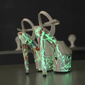Neon Patent Leather Stiletto Heels