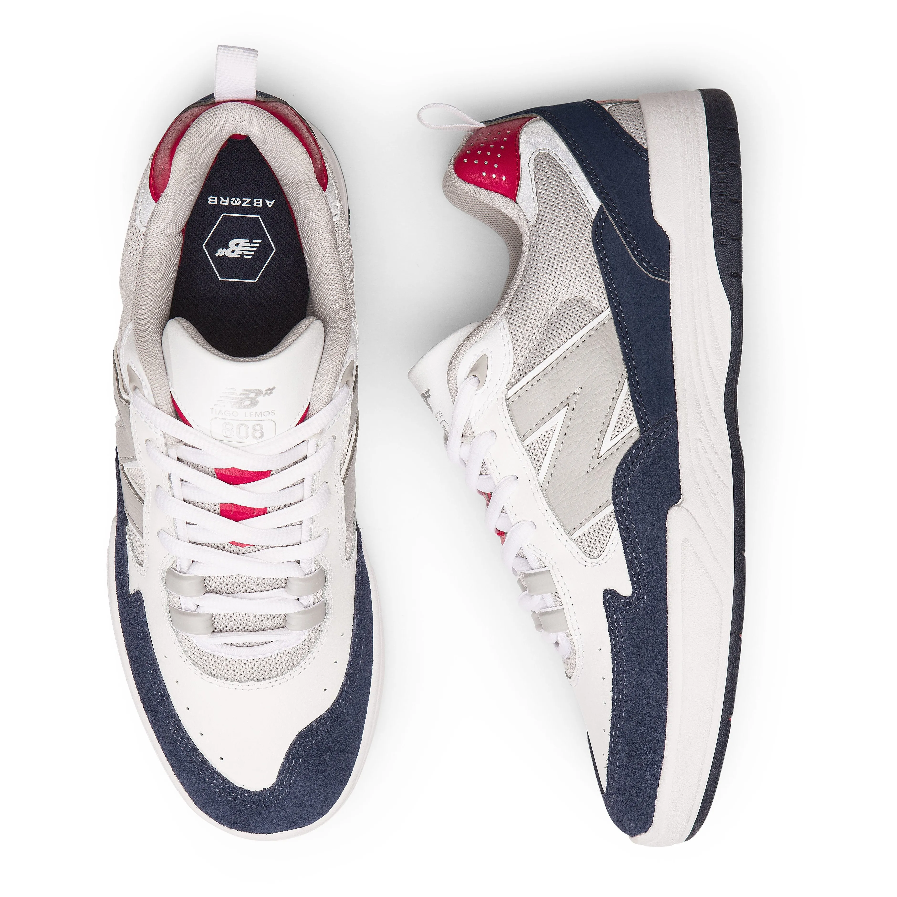 New Balance Numeric 808 Tiago Lemos Skateboard Shoe - White/Navy