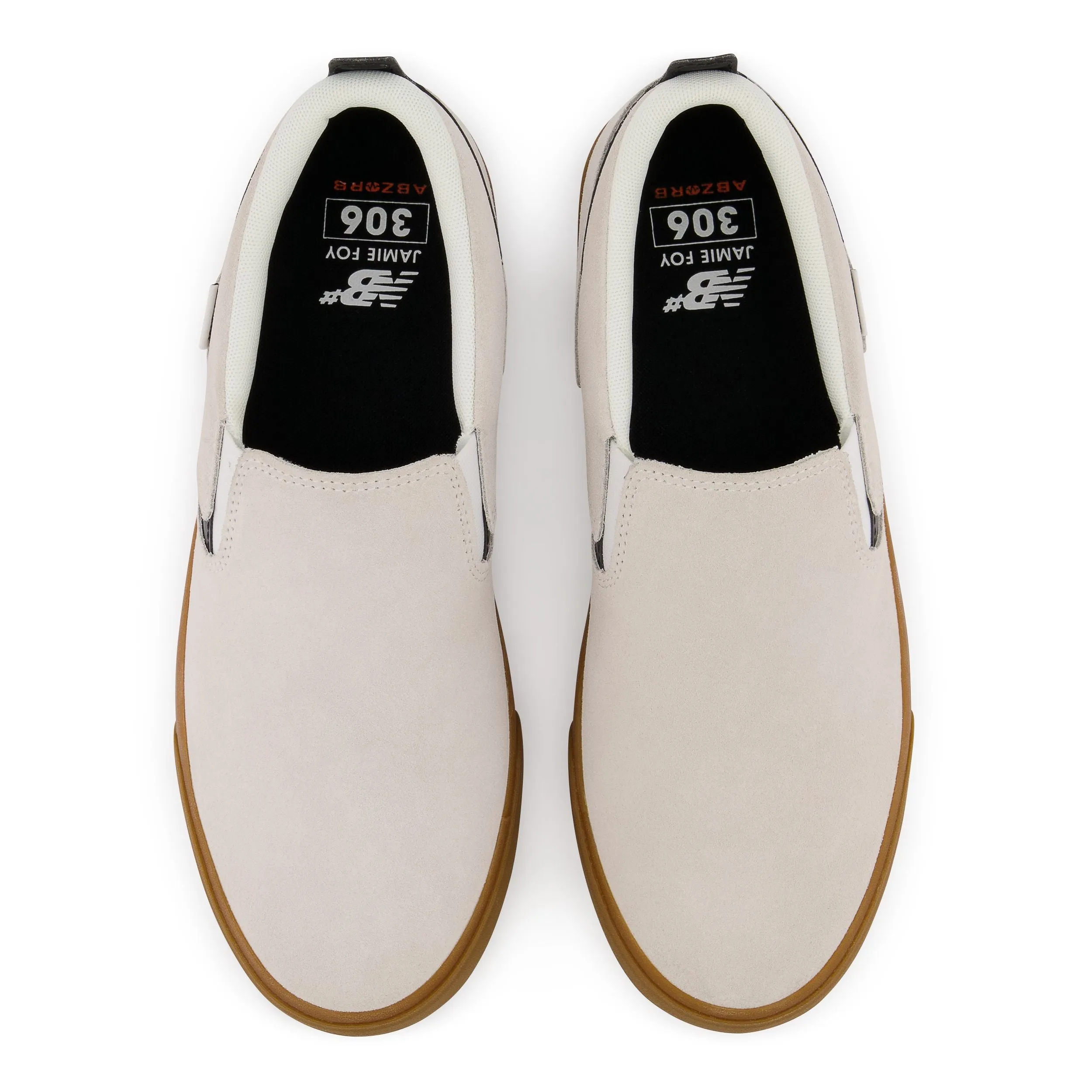 New Balance Numeric Jamie Foy 306L Skateboard Shoe - White/Gum