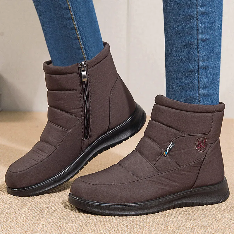 New Women Boots Waterproof Snow Boots For Winter Shoes Women Zipper Ankle Boots Winter Botas Femininas Keep Warm Botines