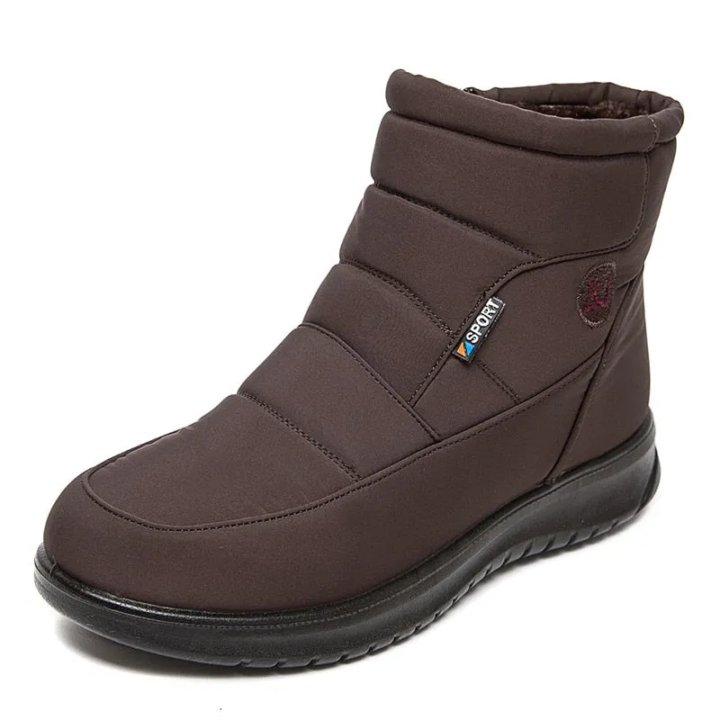 New Women Boots Waterproof Snow Boots For Winter Shoes Women Zipper Ankle Boots Winter Botas Femininas Keep Warm Botines