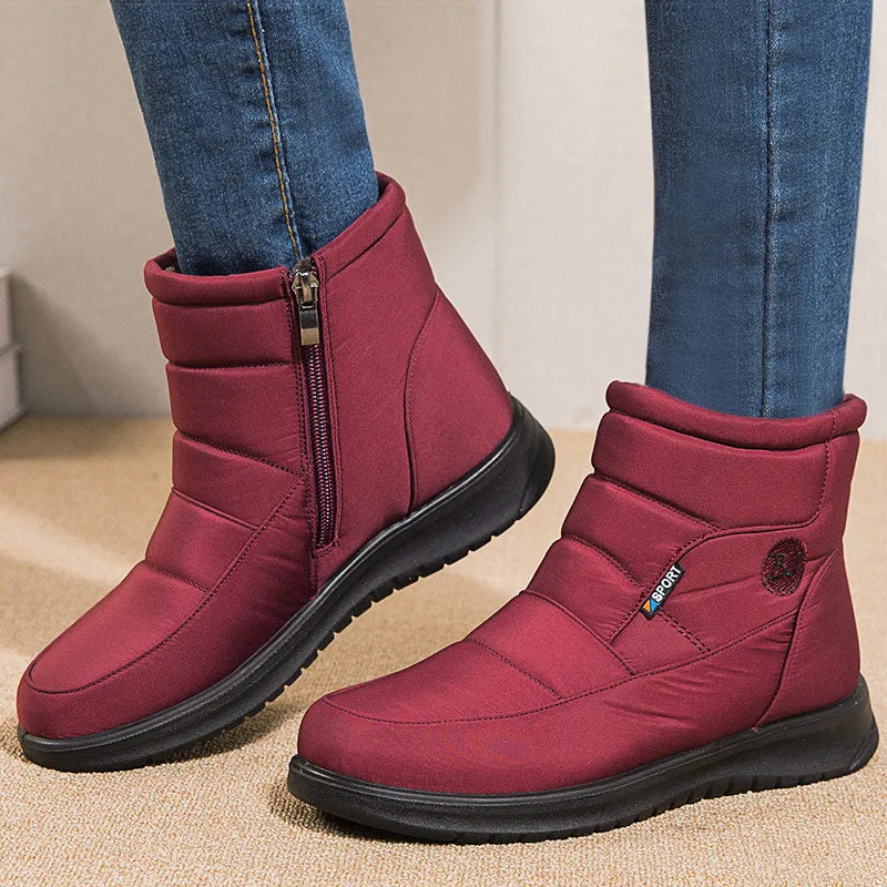 New Women Boots Waterproof Snow Boots For Winter Shoes Women Zipper Ankle Boots Winter Botas Femininas Keep Warm Botines