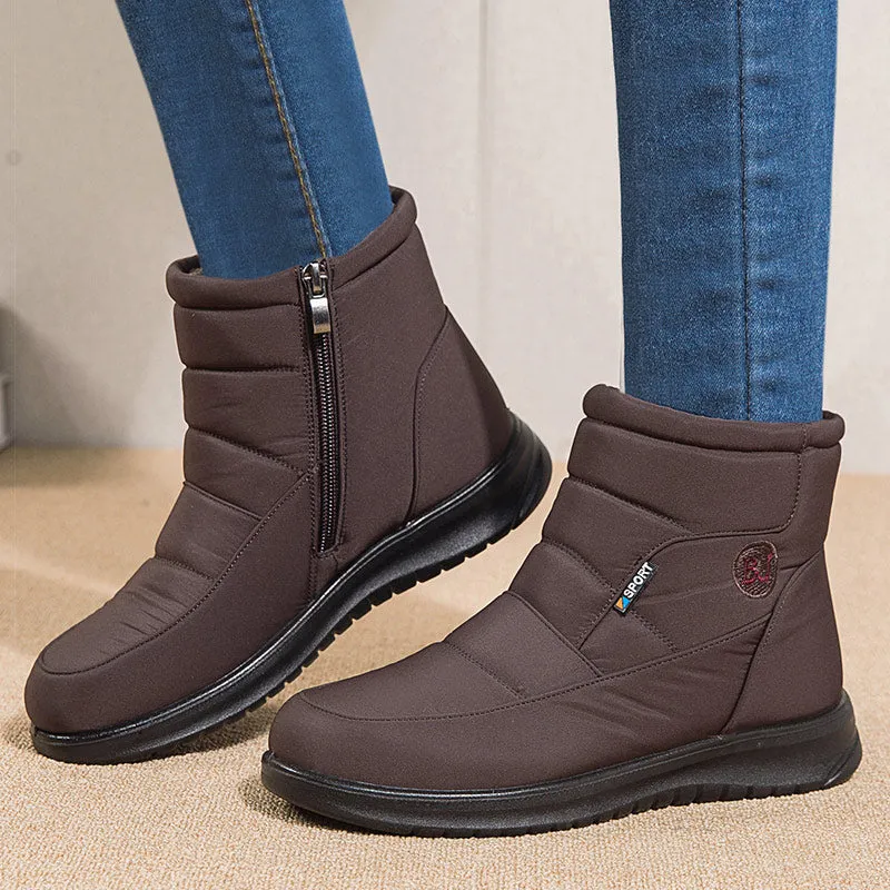 New Women Boots Waterproof Snow Boots For Winter Shoes Women Zipper Ankle Boots Winter Botas Femininas Keep Warm Botines