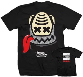 Nice Tabs Nice Checks - Black T-Shirt