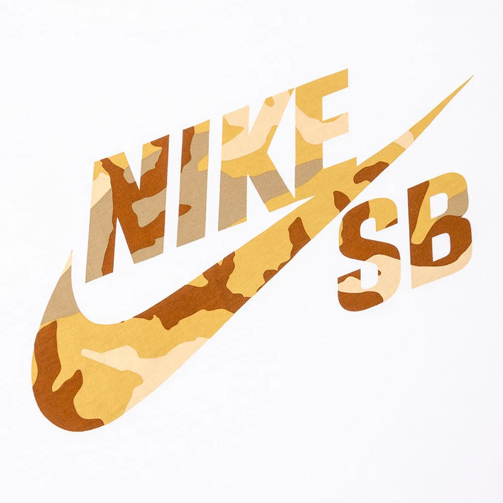 Nike Men's Active Wear Short Sleeve Camouflage Print SB Logo Skate T Shirt