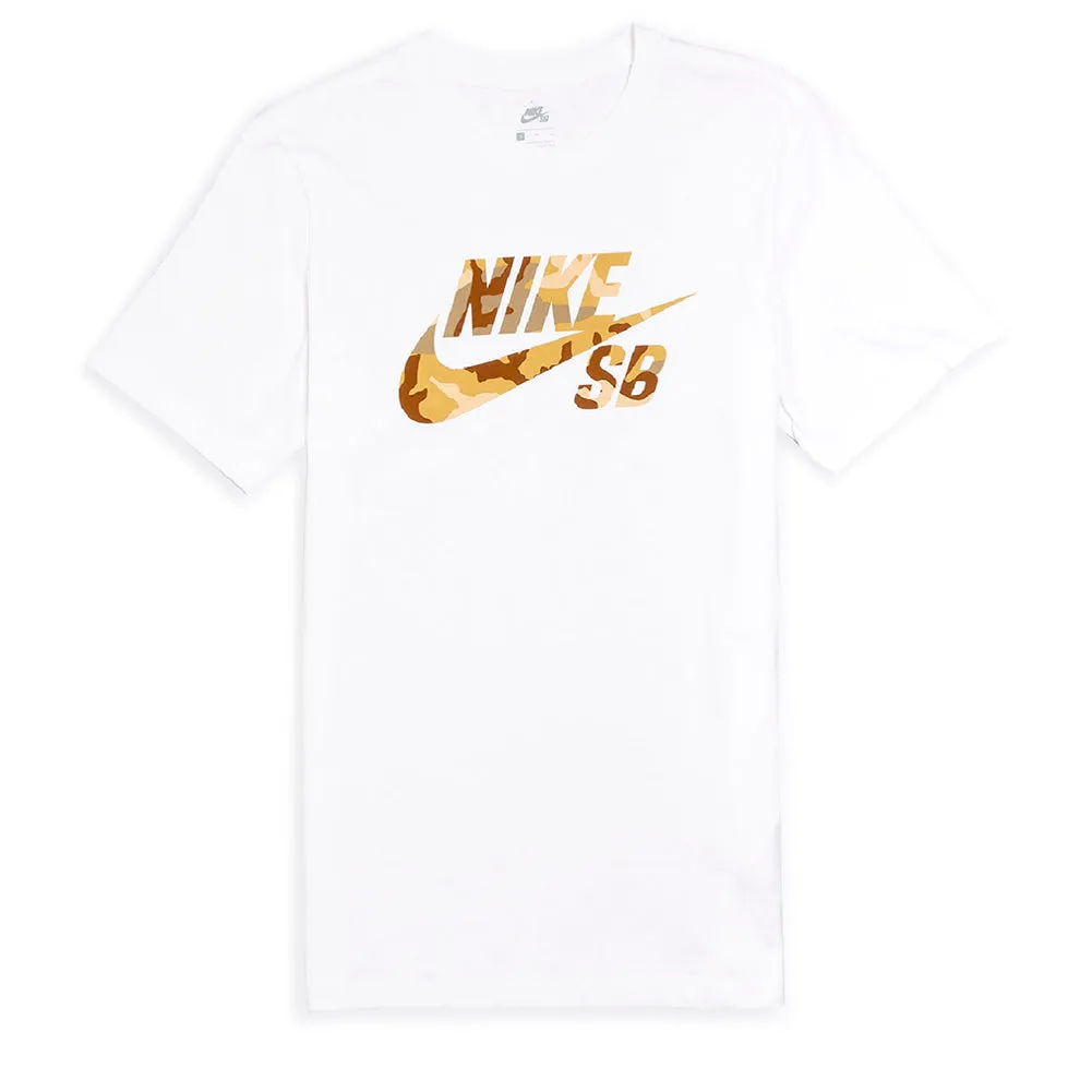 Nike Men's Active Wear Short Sleeve Camouflage Print SB Logo Skate T Shirt