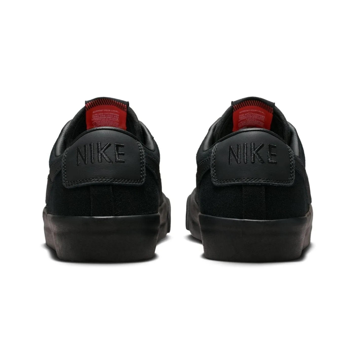 Nike SB Blazer Low Pro GT ISO Skateboard Shoe - Black/Black-Black-Black