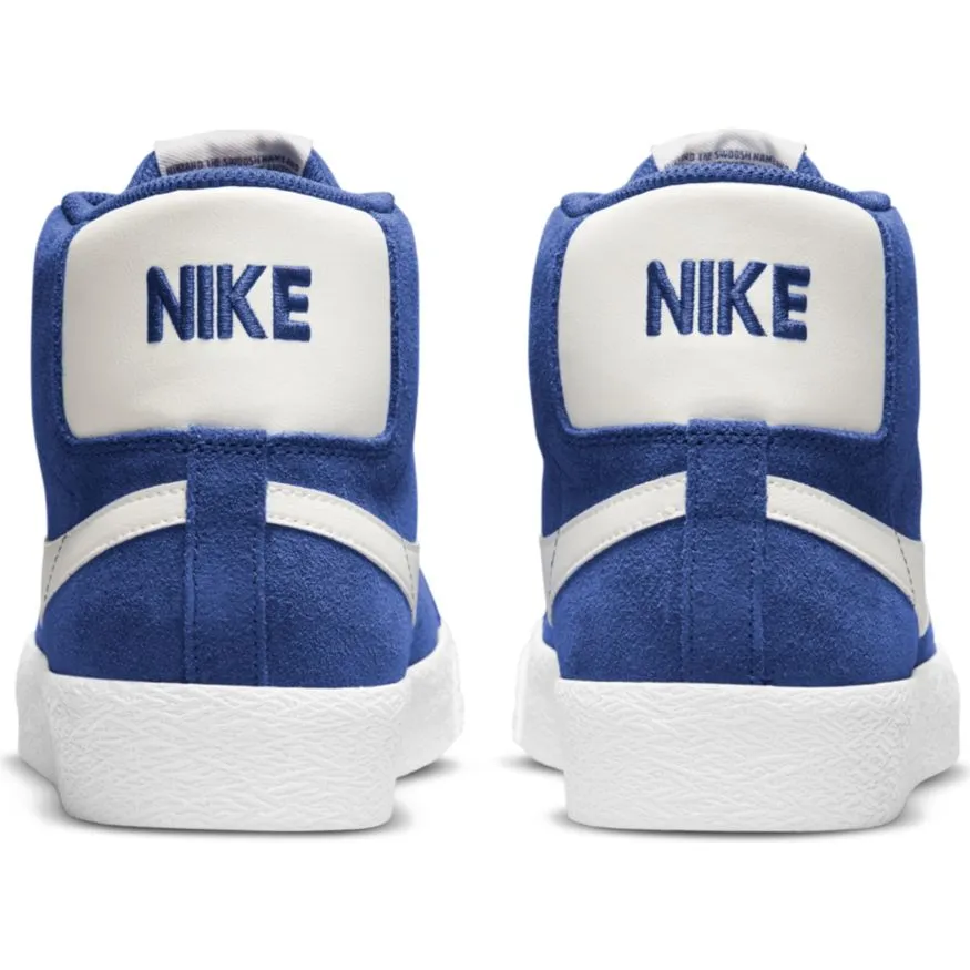 Nike SB Blazer Mid Skate Shoe - Deep Royal Blue/Sail-Deep Royal Blue