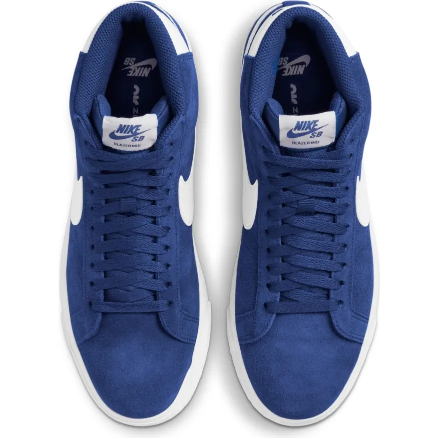 Nike SB Blazer Mid Skate Shoe - Deep Royal Blue/Sail-Deep Royal Blue