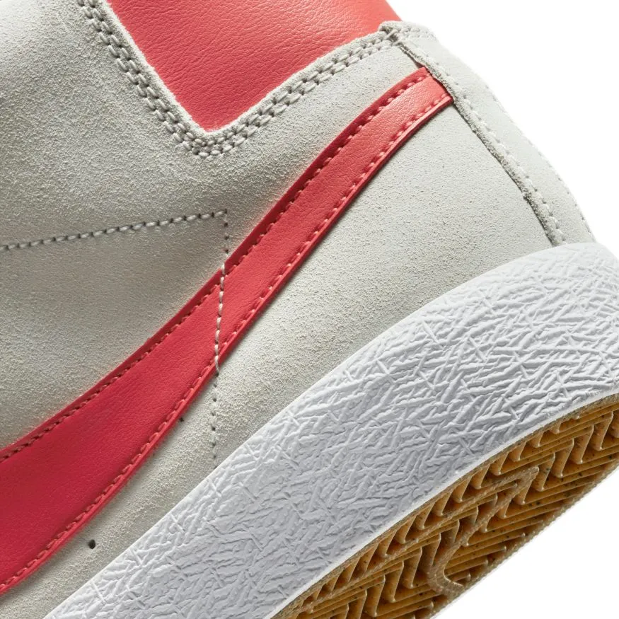 Nike SB Blazer Mid Skate Shoe - Summit White/Lobster-Summit White-White