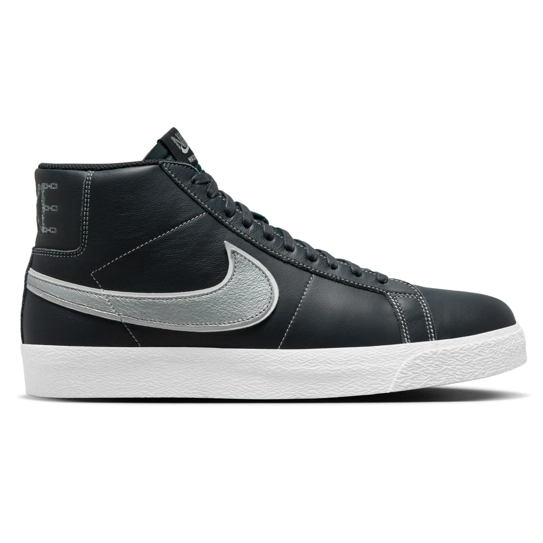 Nike SB Blazer Mid x Mason Silva Skateboard Shoe - Blackened Blue/Wolf Grey-Blackened Blue