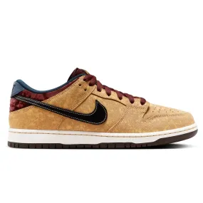 Nike SB Dunk Low Pro Skateboard Shoe - Celestial Gold/Black-Dark Team Red