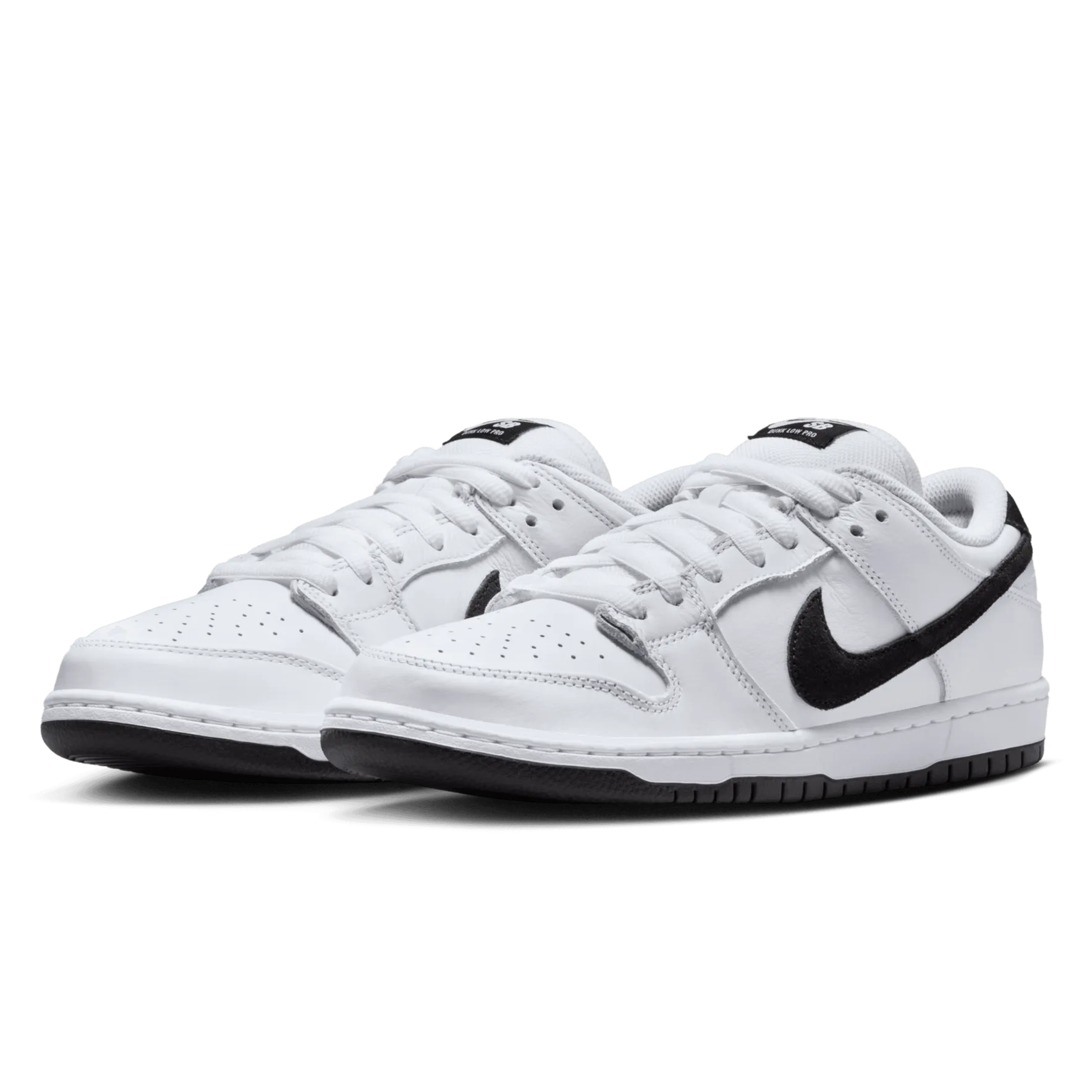 Nike SB Dunk Low Pro Skateboard Shoe - White/Black-White-Black
