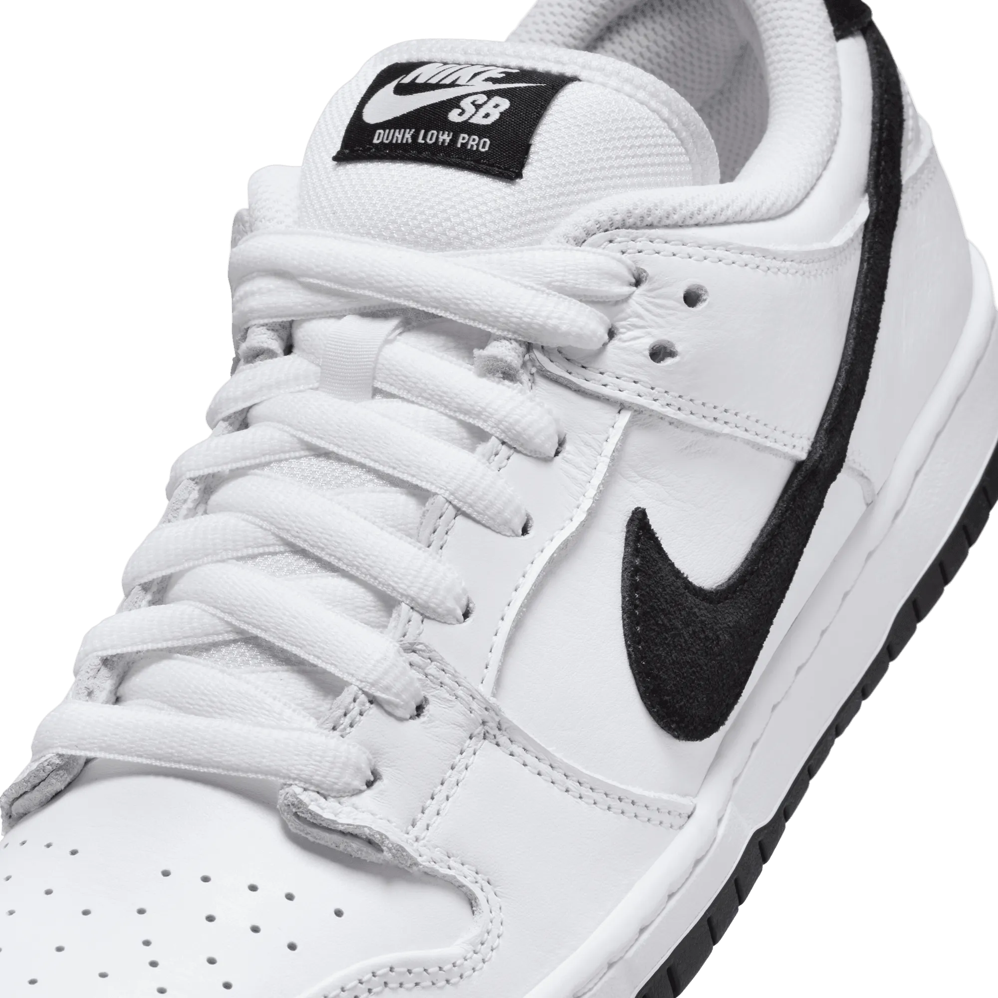 Nike SB Dunk Low Pro Skateboard Shoe - White/Black-White-Black