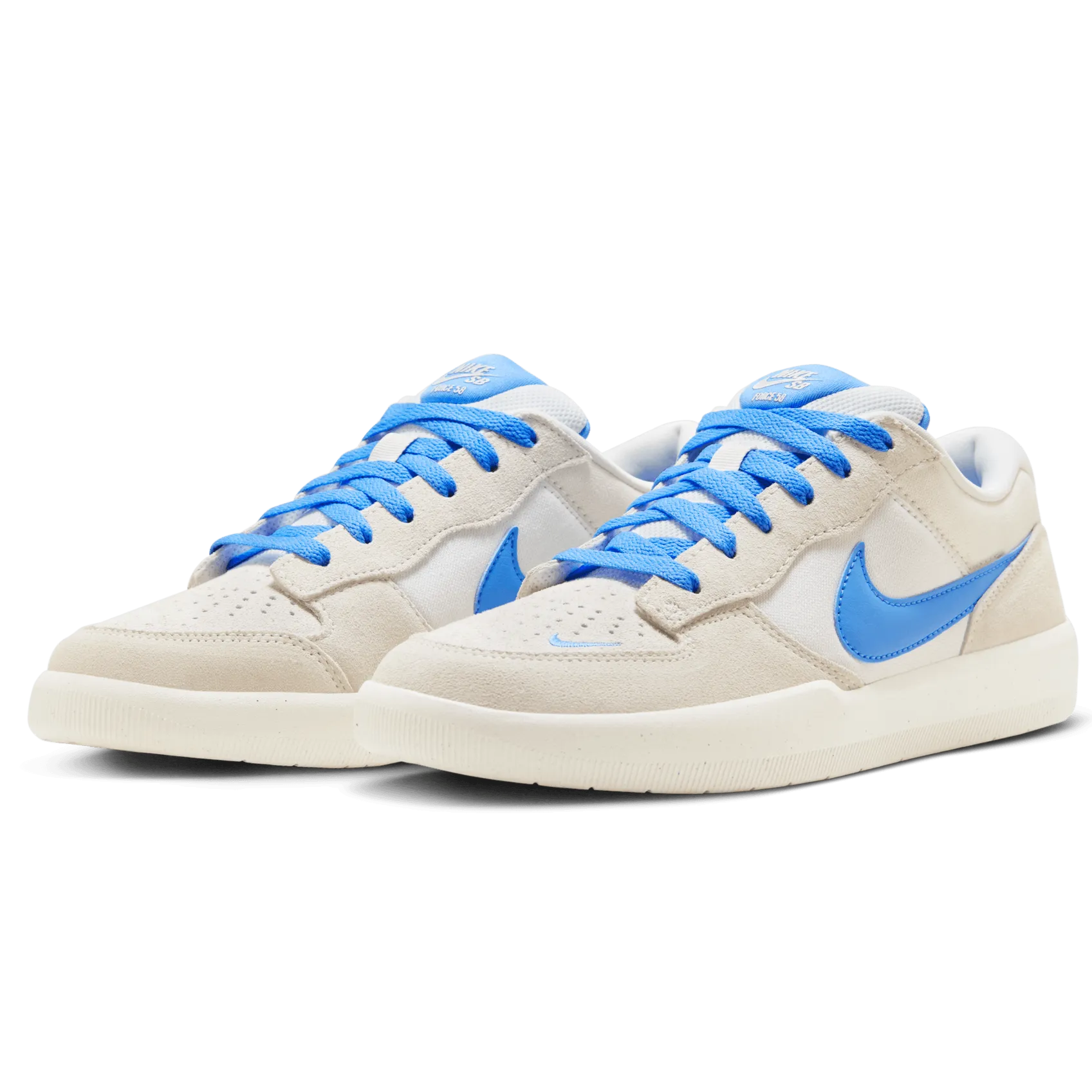Nike SB Force 58 Skateboard Shoe - Phantom/University Blue-Summit White