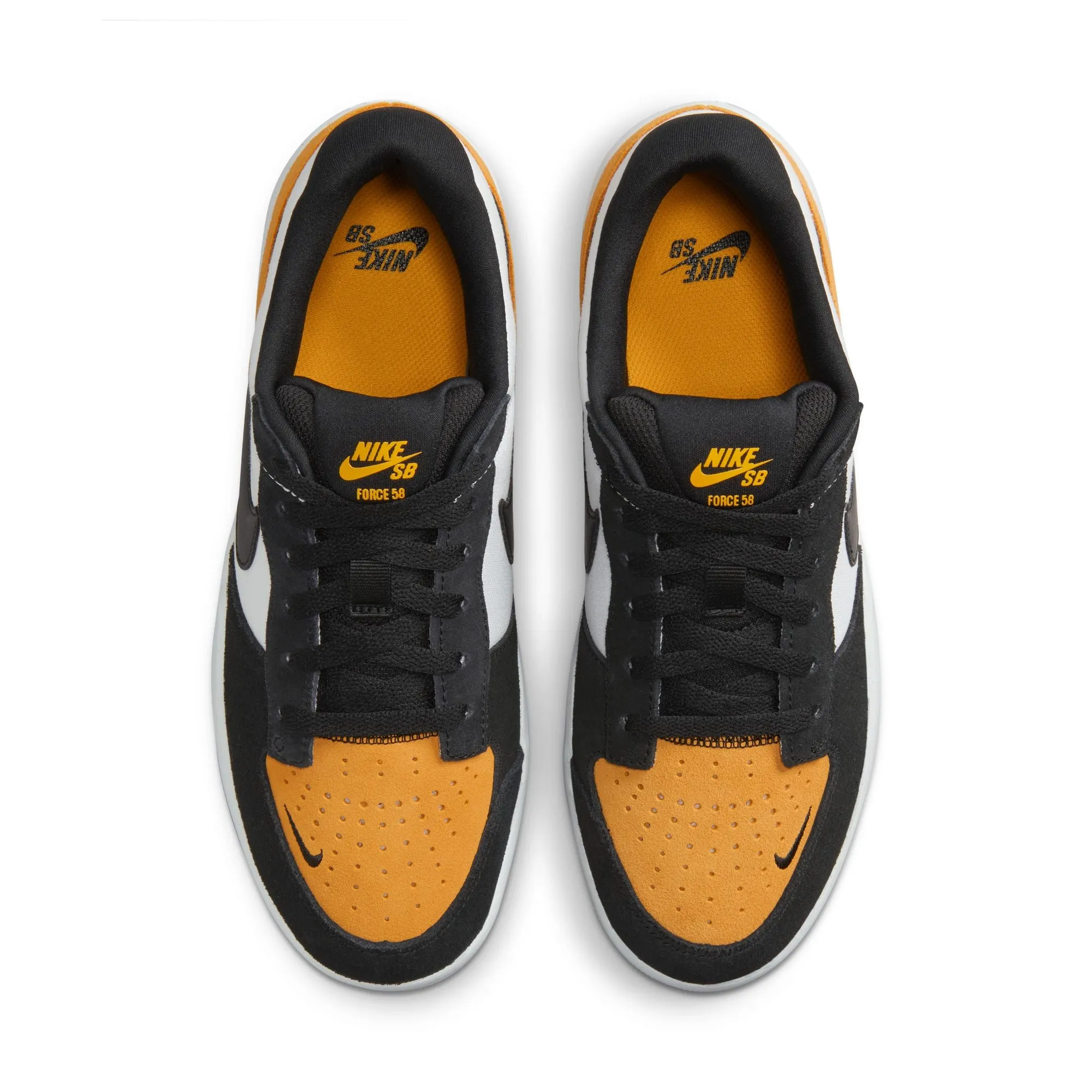 Nike SB Force 58 Skateboard Shoe - University Gold/Black-White