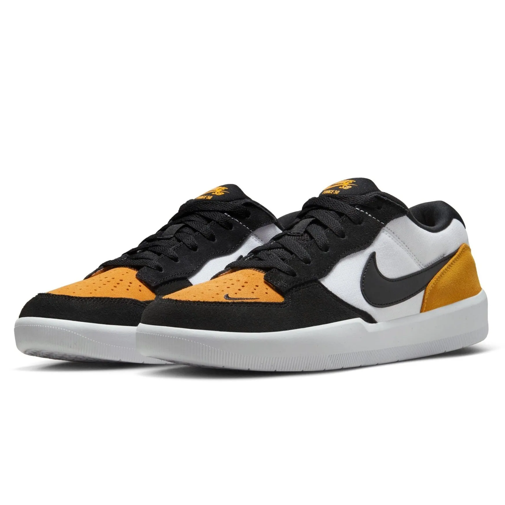 Nike SB Force 58 Skateboard Shoe - University Gold/Black-White