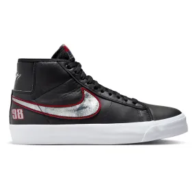 Nike SB GT Pro Blazer Mid Skateboard Shoe - Black/Metallic Silver-University Red