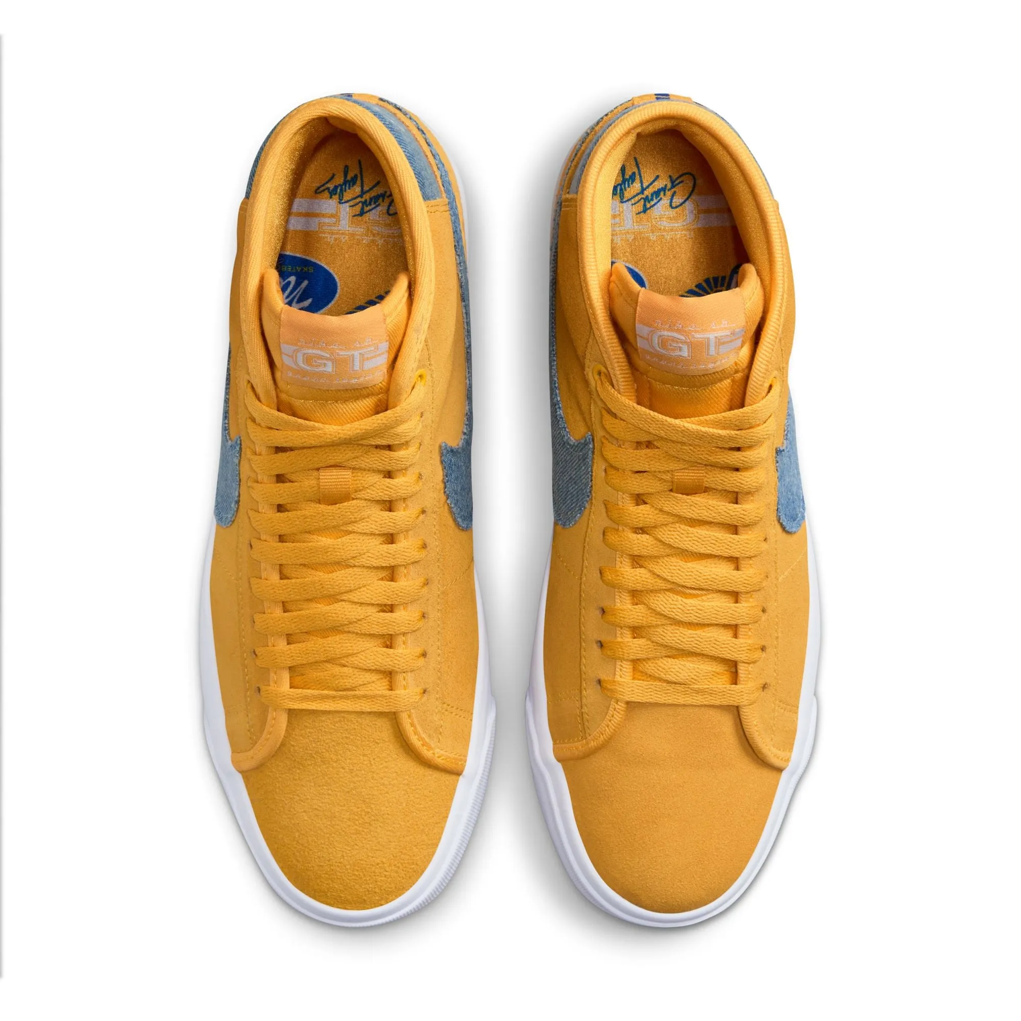 Nike SB GT Pro Blazer Mid Skateboard Shoe - University Gold/Game Royal
