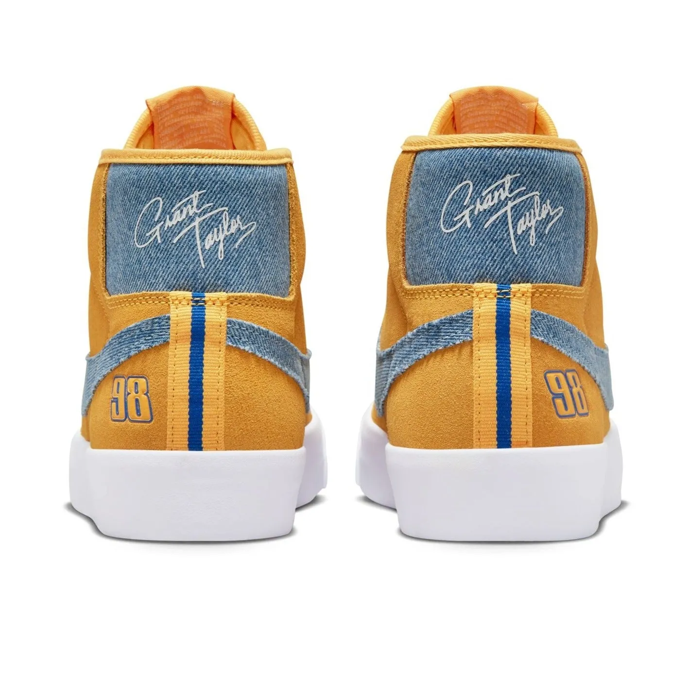 Nike SB GT Pro Blazer Mid Skateboard Shoe - University Gold/Game Royal
